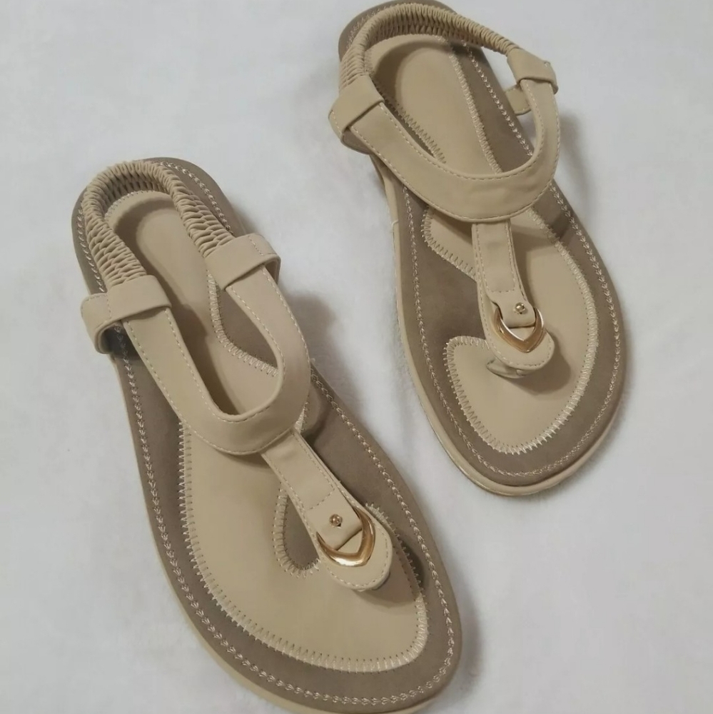Sling Back Memory Foam Flip Flops Sandals Sz 10.5